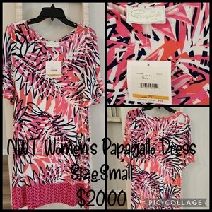 Papagallo Women's Pink and Blue Dress